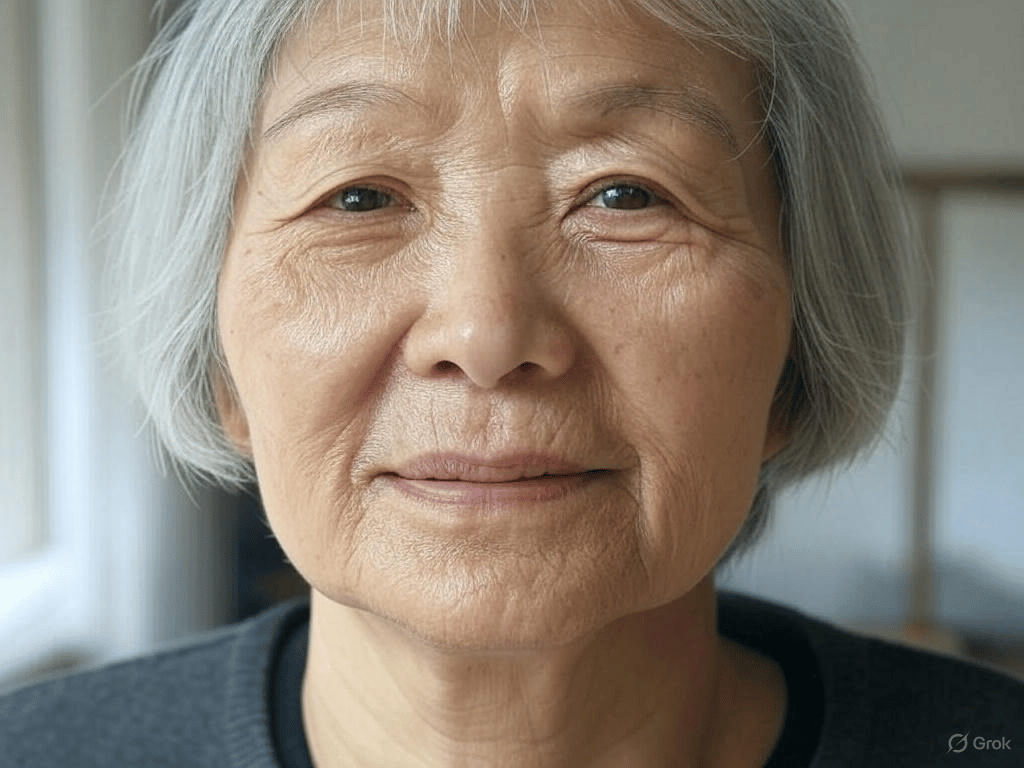 An elderly person, capturing every wrinkle and expression.