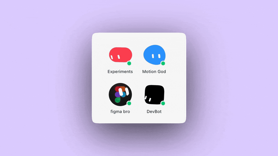 John’s design bots: Experiments, Motion God, Figma Bro, and Devbot