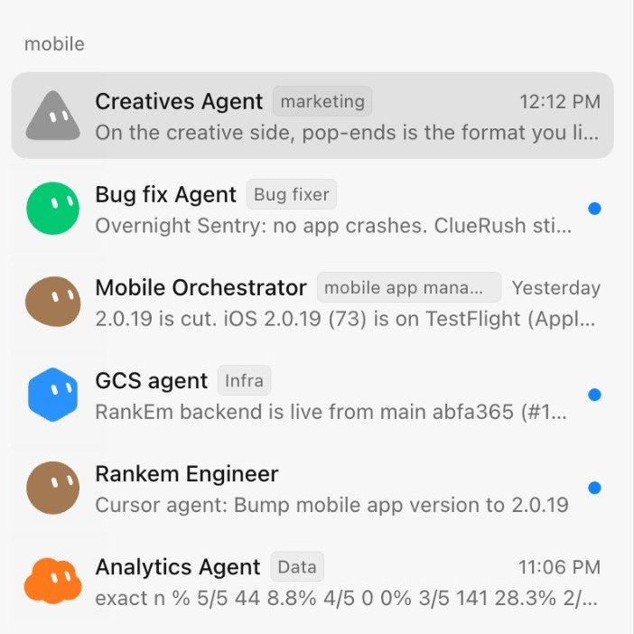Creatives, Bug fix, Mobile Orchestrator, GCS, Rankem Engineer, Analytics