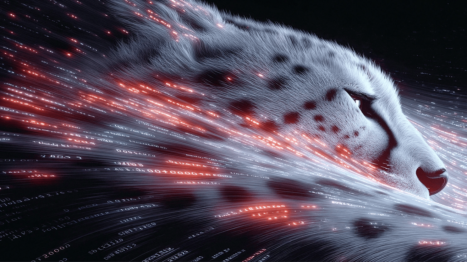 Abstract digital cheetah