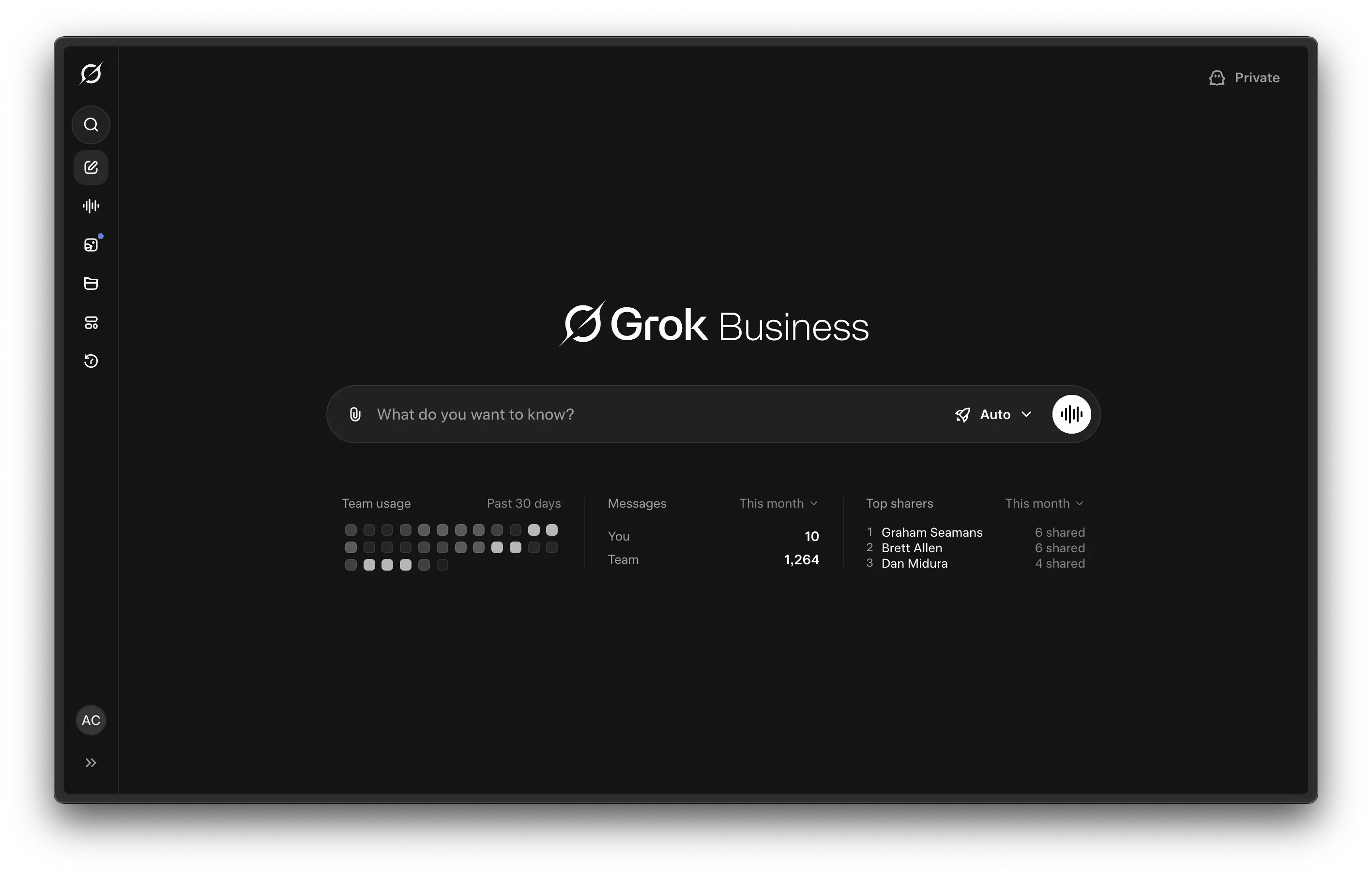 Grok Business Landing Page