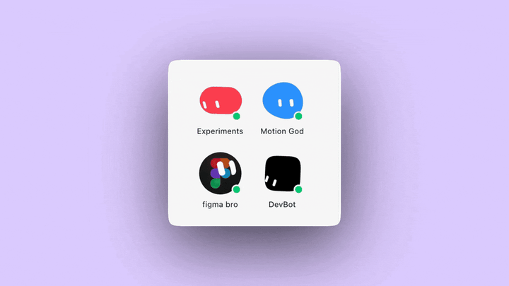 John’s design bots: Experiments, Motion God, Figma Bro, and Devbot